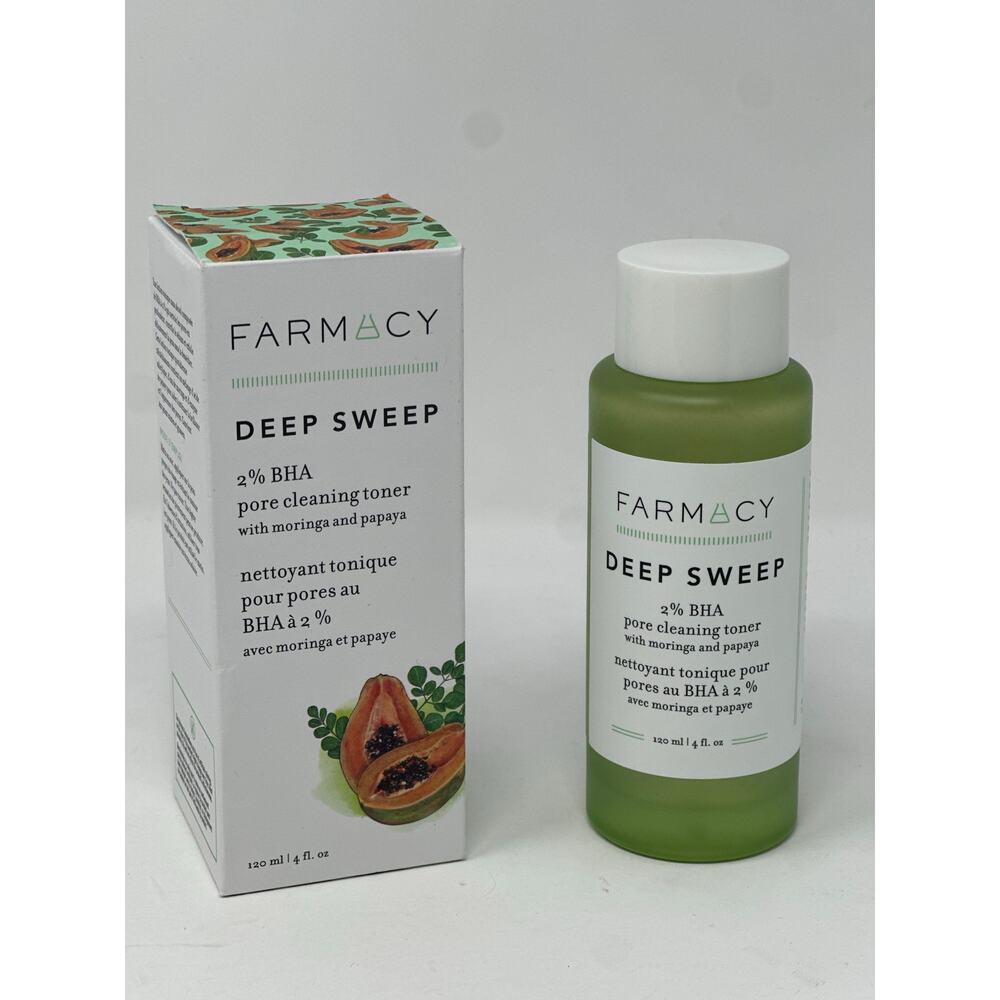 New in Box Farmacy Deep Sweep 2% BHA Pore Cleaning Toner 120 mL / 4.0 fl oz